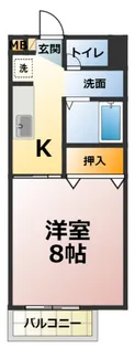 SURPLUS ONE 池田【1階】の間取り