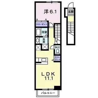 プレッソ モルティ【2階】の間取り