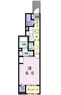 レゼール II【1階】の間取り