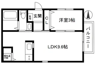 クレール【1階】の間取り