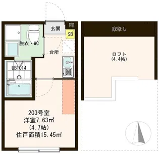 ハーモニーテラス北綾瀬S【2階】の間取り