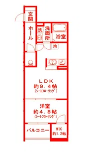 ヴィラ フォレスト金澤八景【3階】の間取り