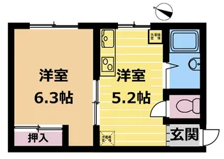 滝浦ビル【2階】の間取り