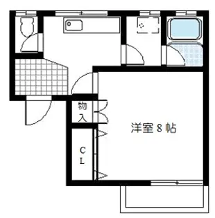 コーポモミの木【1階】の間取り