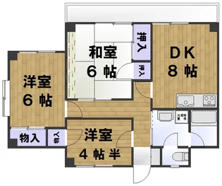 KDハイツ【2階】の間取り