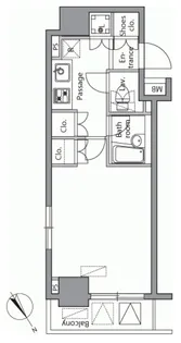 レジディア横濱関内【7階】の間取り