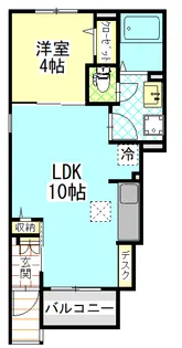 チェリーパレス【1階】の間取り