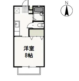 ジュネスEMMA【1階】の間取り