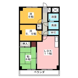 ファミール寿【2階】の間取り