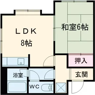 サンハイツ【2階】の間取り
