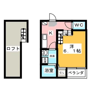 サイプレスト松原町【1階】の間取り