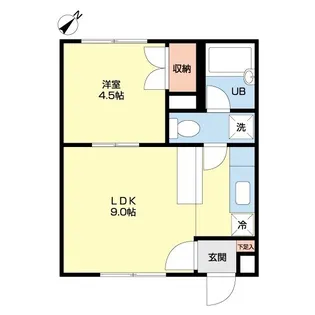 αNEXT東札幌第2【2階】の間取り