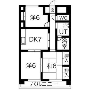 レジデンスTOYOUKE【8階】の間取り