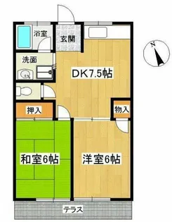 ルイコテサシ【1階】の間取り