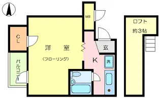 コートケイII【3階】の間取り