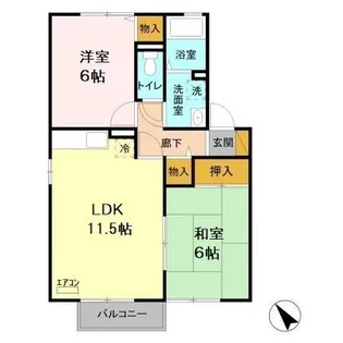 コンフォールT【2階】の間取り