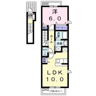 プリムローズ【2階】の間取り