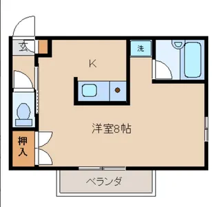 セレニティ川添B【3階】の間取り