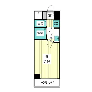 ラフィネ杁中【9階】の間取り