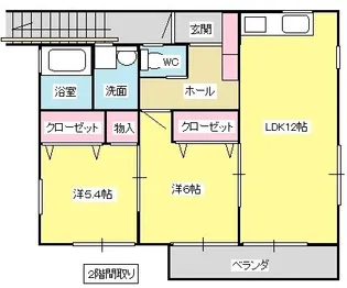 ハニーメイプル【2階】の間取り