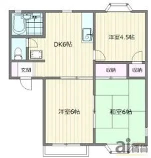 東京都西東京市保谷町4【アパート】の間取り