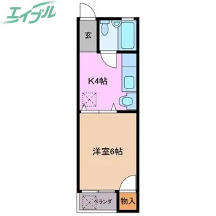 第2サンソンハイツ【3階】の間取り