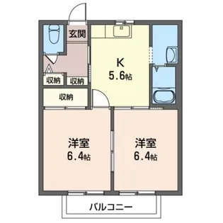 ニューエイト【2階】の間取り