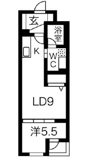 コンフォート盛岡【1階】の間取り