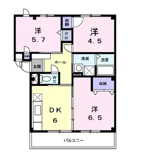 ファインレジデンスKN【2階】の間取り