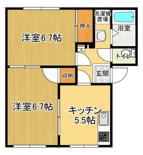 コーポゴトウ【1階】の間取り