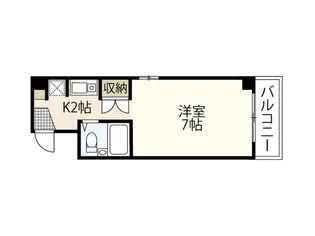 クリエーション中広【5階】の間取り
