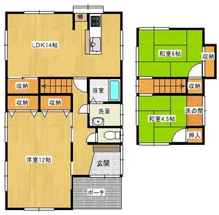長崎県諫早市多良見町市布【一戸建】の間取り