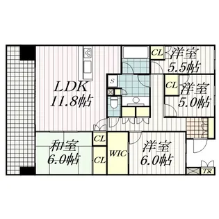 サングランデ千葉みなと【5階】の間取り