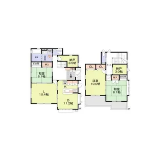 神奈川県伊勢原市神戸【一戸建】の間取り