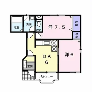 セレッソプラーサ【1階】の間取り