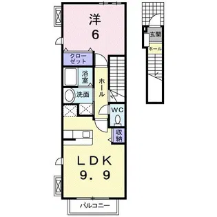 スカイクレバー【2階】の間取り