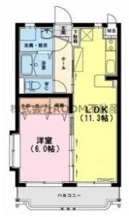 ユーミー上平野【3階】の間取り