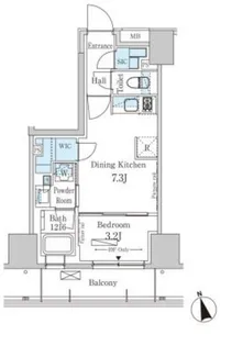 パークアクシス南青山七丁目【5階】の間取り