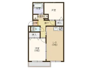 KファミールメゾンB棟【2階】の間取り