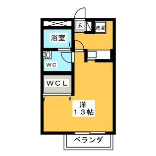サンタプレイス【2階】の間取り