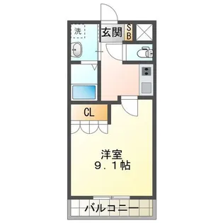 メゾン・ゼラニューム【1階】の間取り