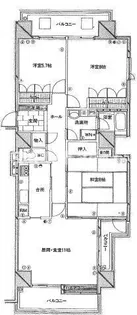 メゾン・デュ・ボンヌール里見町【4階】の間取り