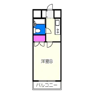 少林寺TKハイツ【5階】の間取り