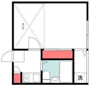 パレス中山第一【1階】の間取り
