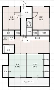 高知県高知市高須新町2【マンション】の間取り