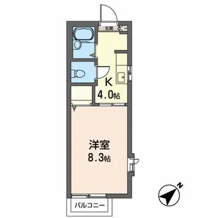 シェソワ・ボラン【2階】の間取り