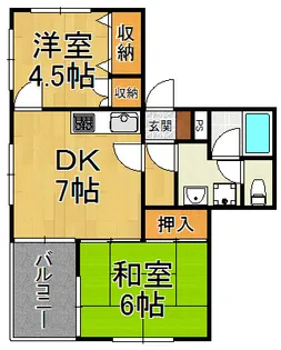 ドルチェ桜ヶ丘【3階】の間取り