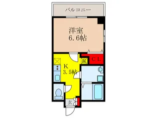 プライムコート池田【6階】の間取り