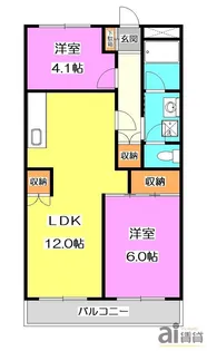 埼玉県所沢市元町【マンション】の間取り