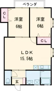 ラ・メゾン山口VI【1階】の間取り